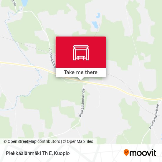 Piekkäälänmäki Th E map
