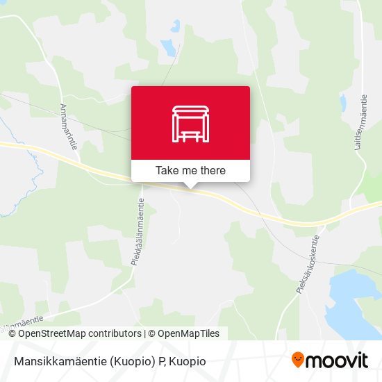 Mansikkamäentie (Kuopio) P map
