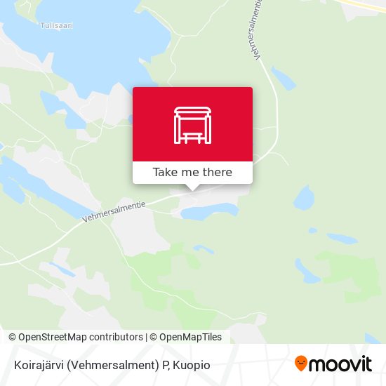 Koirajärvi (Vehmersalment) P map