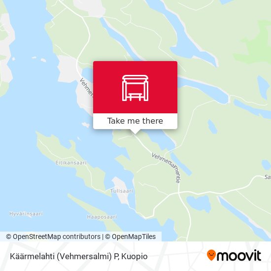 Käärmelahti (Vehmersalmi) P map