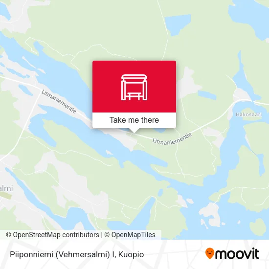 Piiponniemi (Vehmersalmi) I map