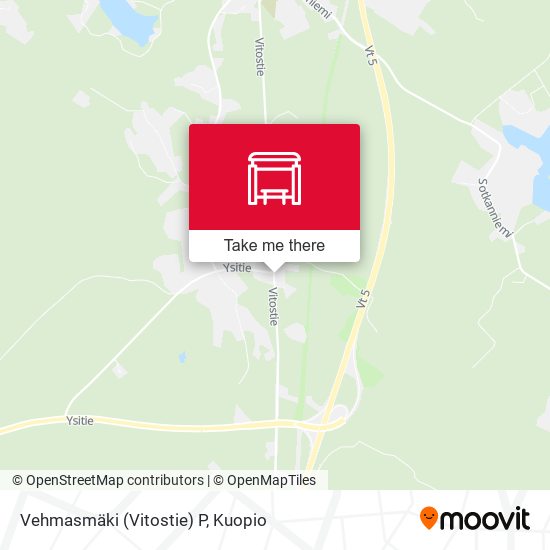 Vehmasmäki (Vitostie) P map