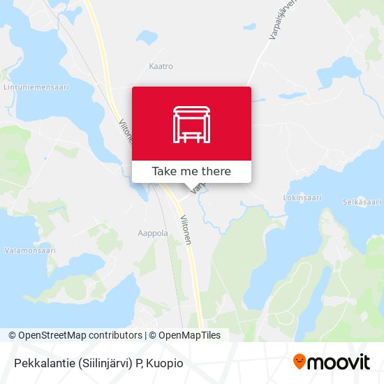 Pekkalantie (Siilinjärvi) P map