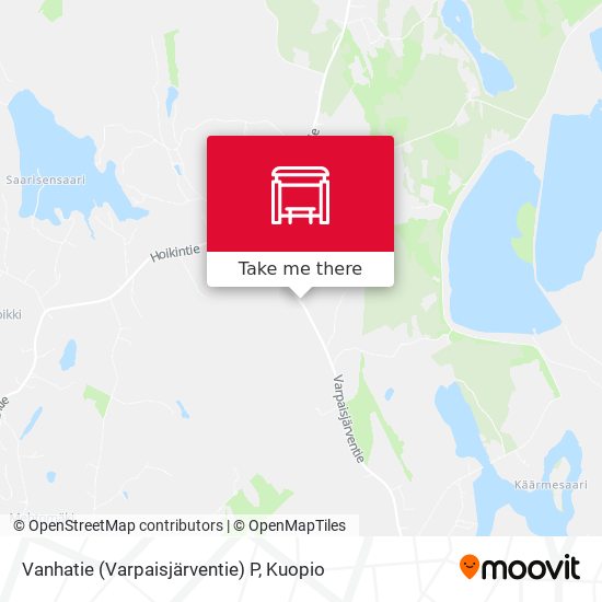 Vanhatie (Varpaisjärventie) P map