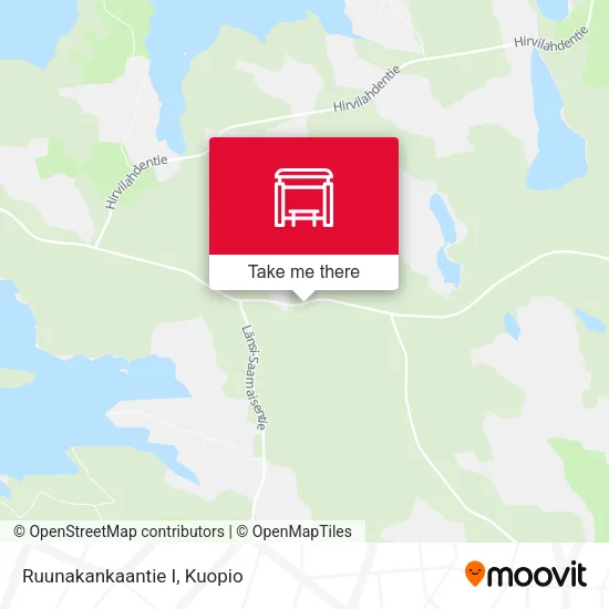 Ruunakankaantie East map