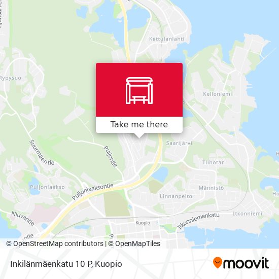 Inkilänmäenkatu 10 P map