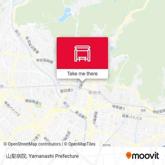 山梨病院 map