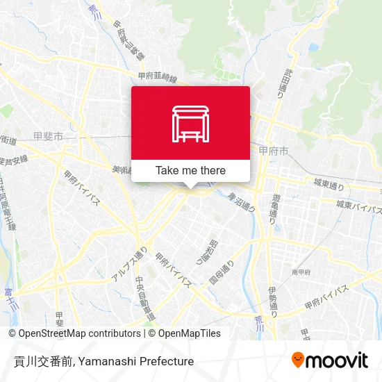 貢川交番前 map