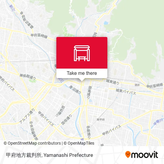 甲府地方裁判所 map