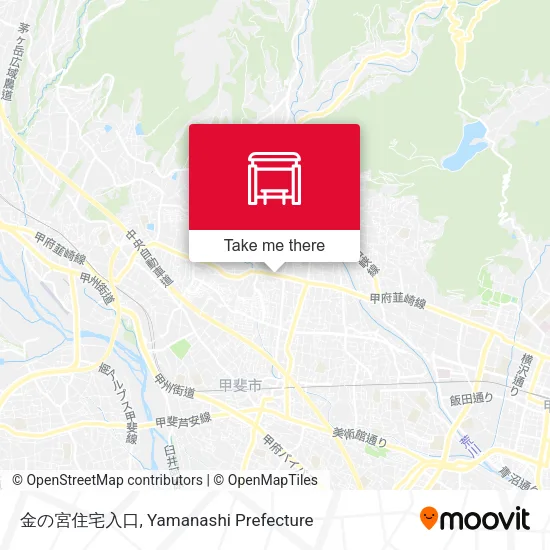 金の宮住宅入口 map