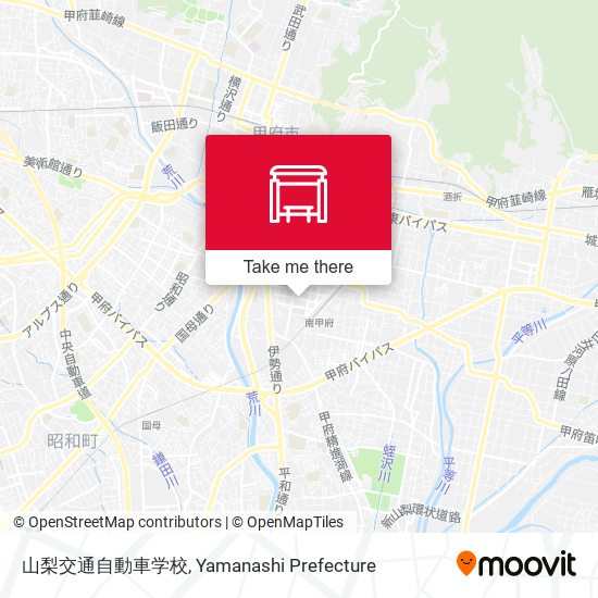 山梨交通自動車学校 map