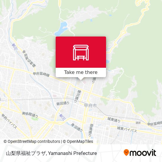 山梨県福祉プラザ map
