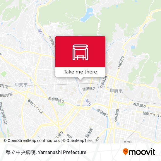 県立中央病院 map