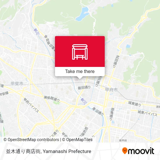 並木通り商店街 map