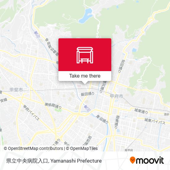 県立中央病院入口 map
