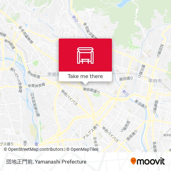 団地正門前 map