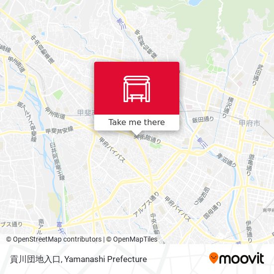 貢川団地入口 map