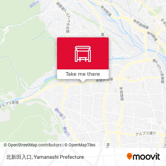 北新田入口 map