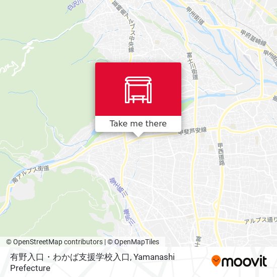 有野入口・わかば支援学校入口 map