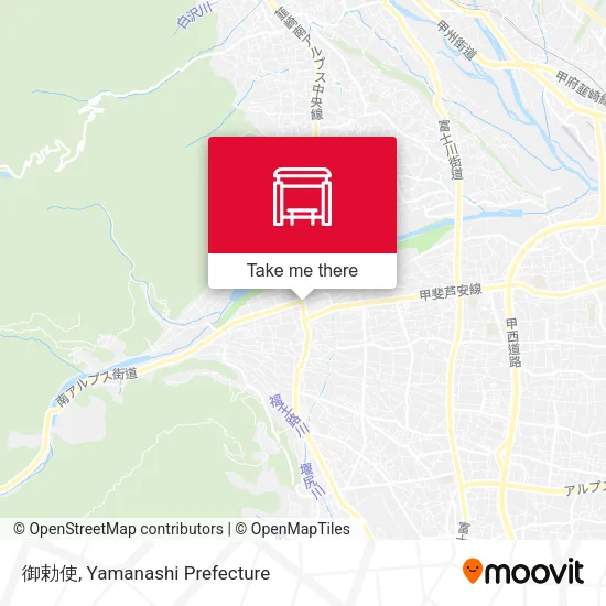 御勅使 map