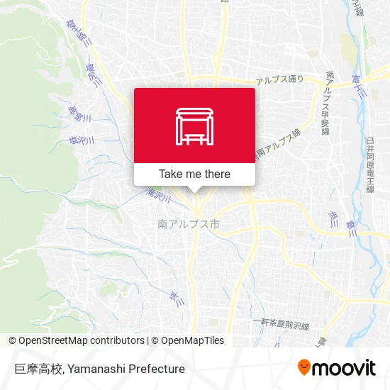 巨摩高校 map