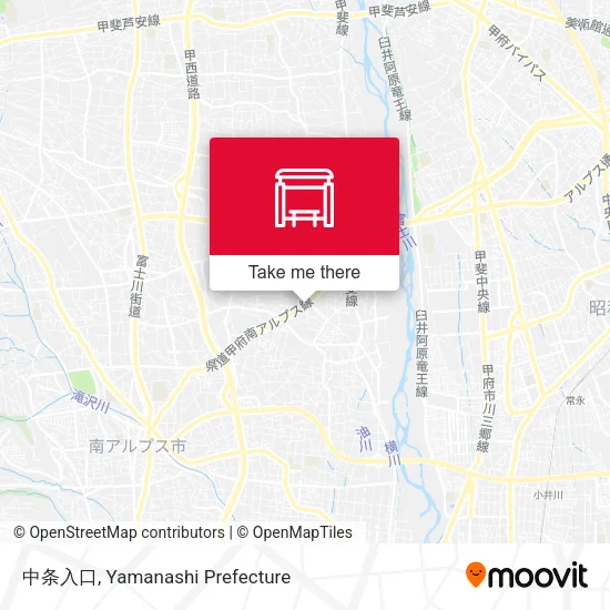 中条入口 map