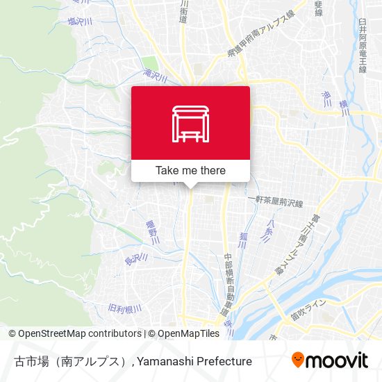 古市場（南アルプス） map