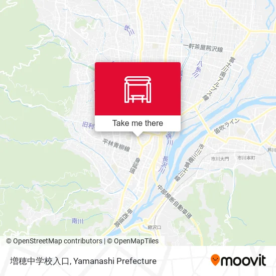 増穂中学校入口 map
