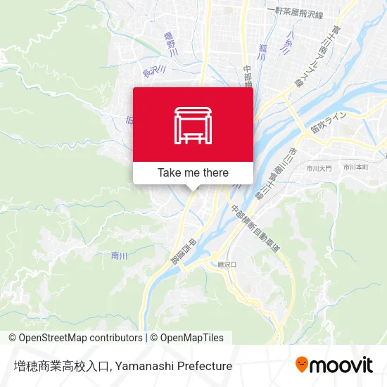 増穂商業高校入口 map