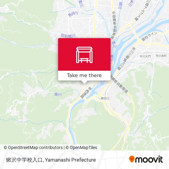 鰍沢中学校入口 map