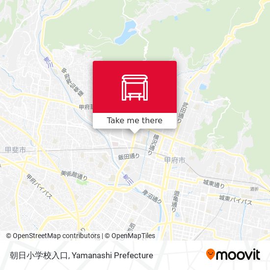 朝日小学校入口 map