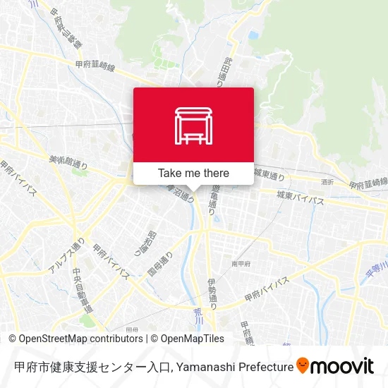 甲府市健康支援センター入口 map