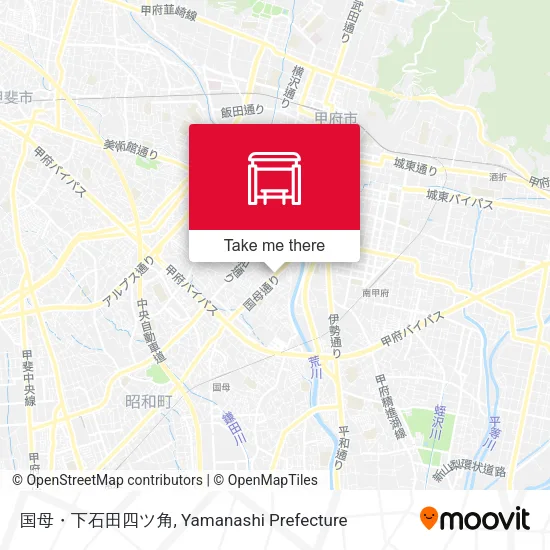 国母・下石田四ツ角 map
