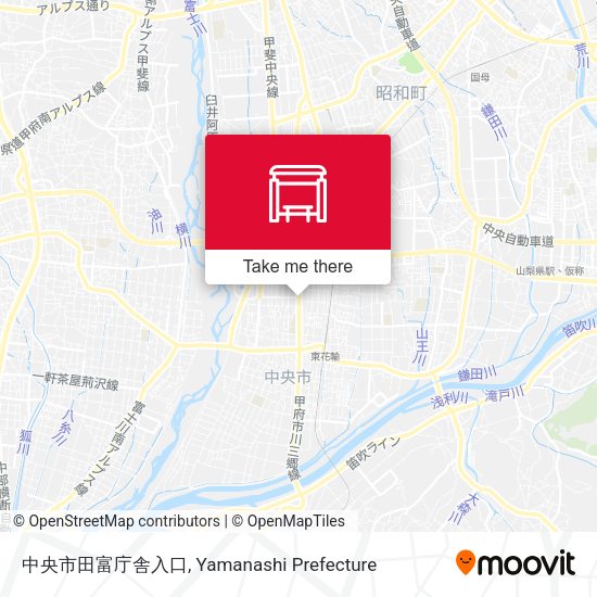 中央市田富庁舎入口 map