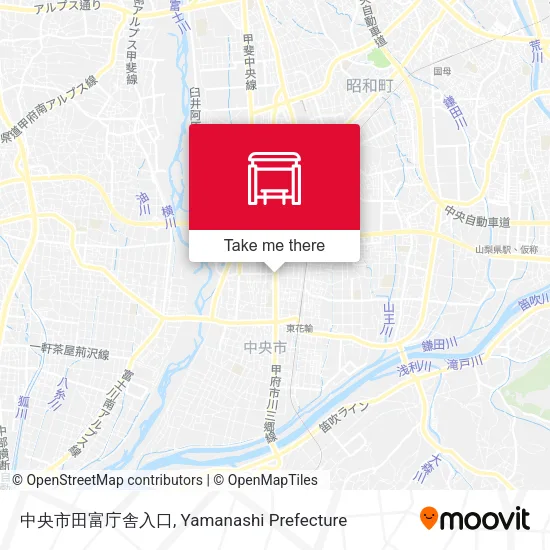 中央市田富庁舎入口 map