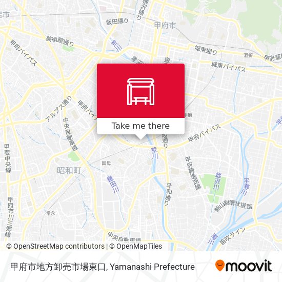 甲府市地方卸売市場東口 map