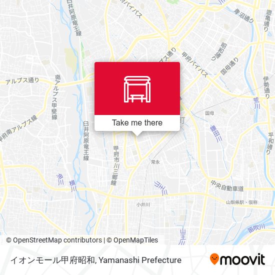 イオンモール甲府昭和 map