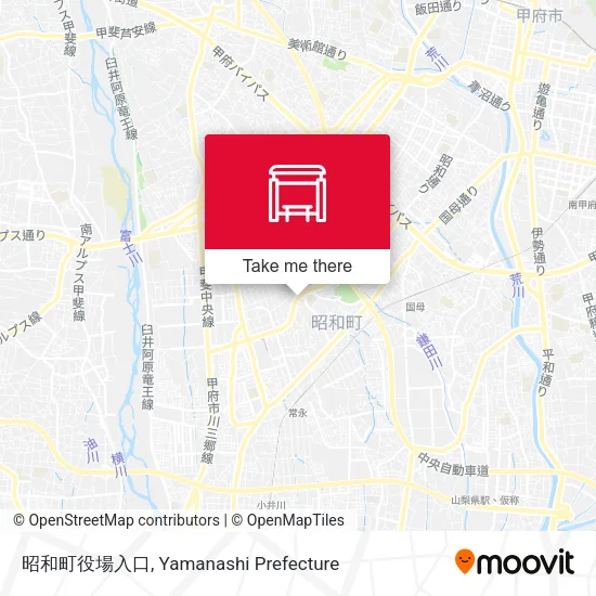 昭和町役場入口 map