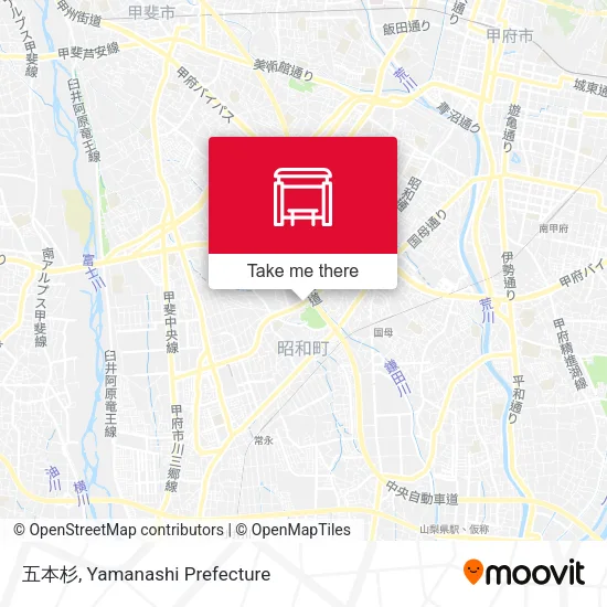 五本杉 map