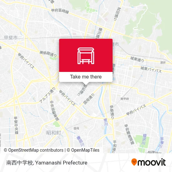 南西中学校 map