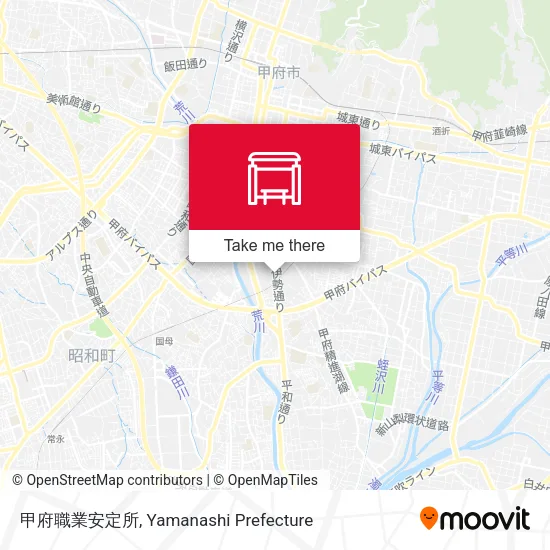 甲府職業安定所 map