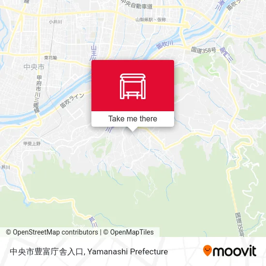 中央市豊富庁舎入口 map