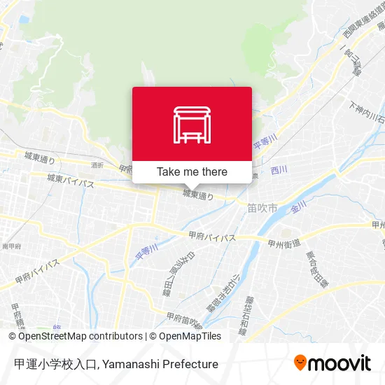 甲運小学校入口 map
