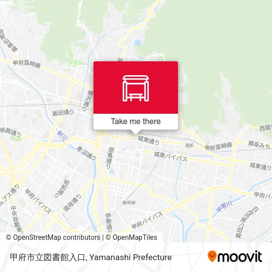 Kofu City Library Entrance map