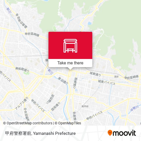 甲府警察署前 map