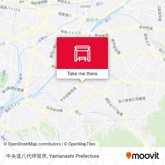 中央道八代停留所 map