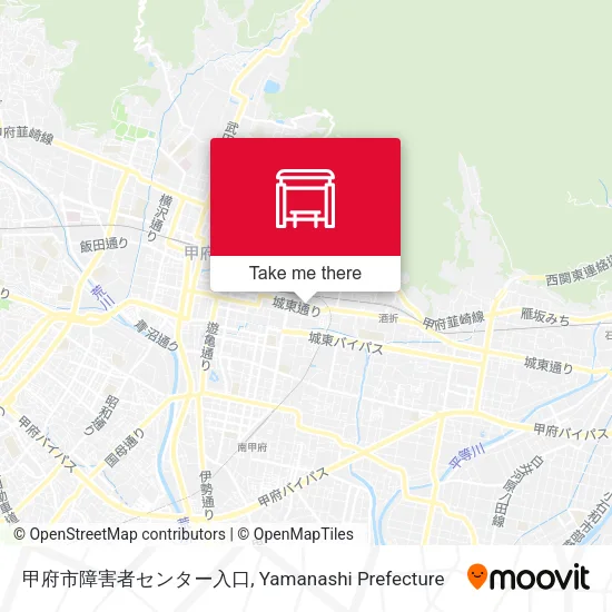 甲府市障害者センター入口 map