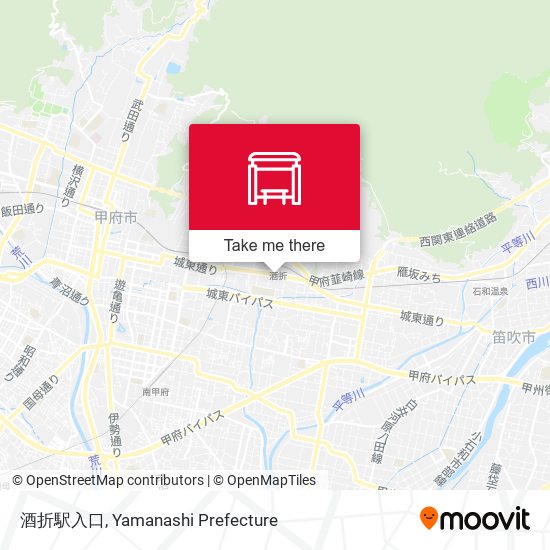 酒折駅入口 map