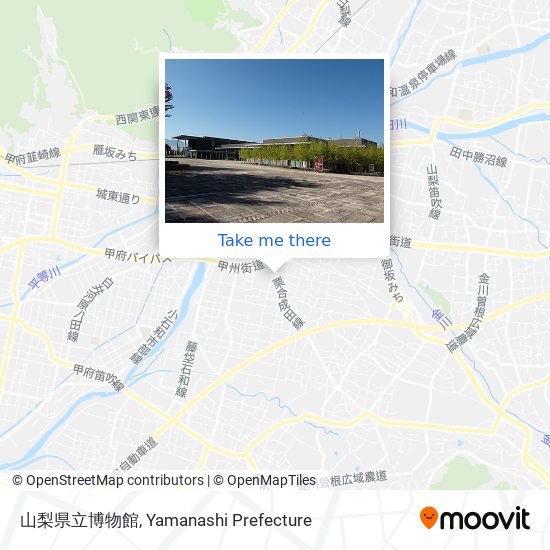 山梨県立博物館 map
