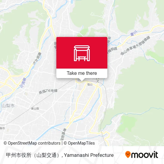 甲州市役所（山梨交通） map